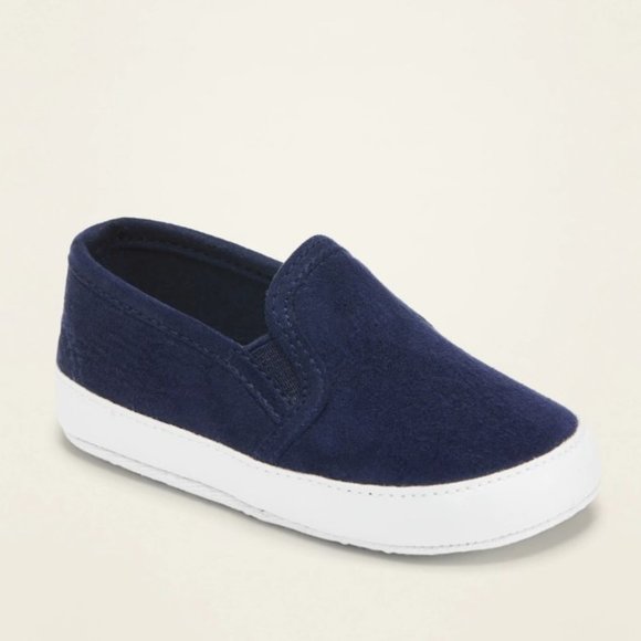 Unisex Faux-Suede Slip-Ons For Baby - Picture 2 of 3
